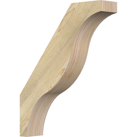 Ekena Millwork 4"W x 18"D x 22"H Funston Rough Sawn Knee Brace, Douglas Fir BRC04X18X22FST00RDF